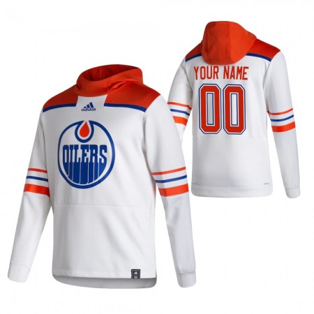 Pánské Edmonton Oilers Personalizované 2020-21 Reverse Retro Pullover Mikiny Hooded
